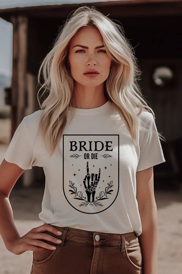 Bride or Die White Shirt - Image 3