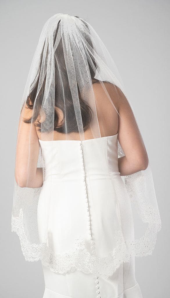 Emma Lace and Sequin Edge Veil - Image 2