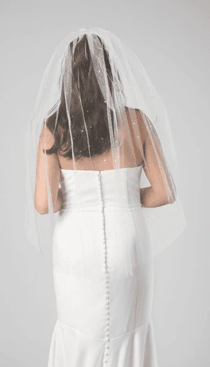 Estella Scattered Sequin Veil - Image 2