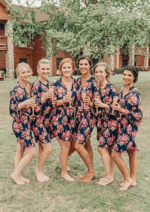 Floral Bridesmaid Robe - Image 19