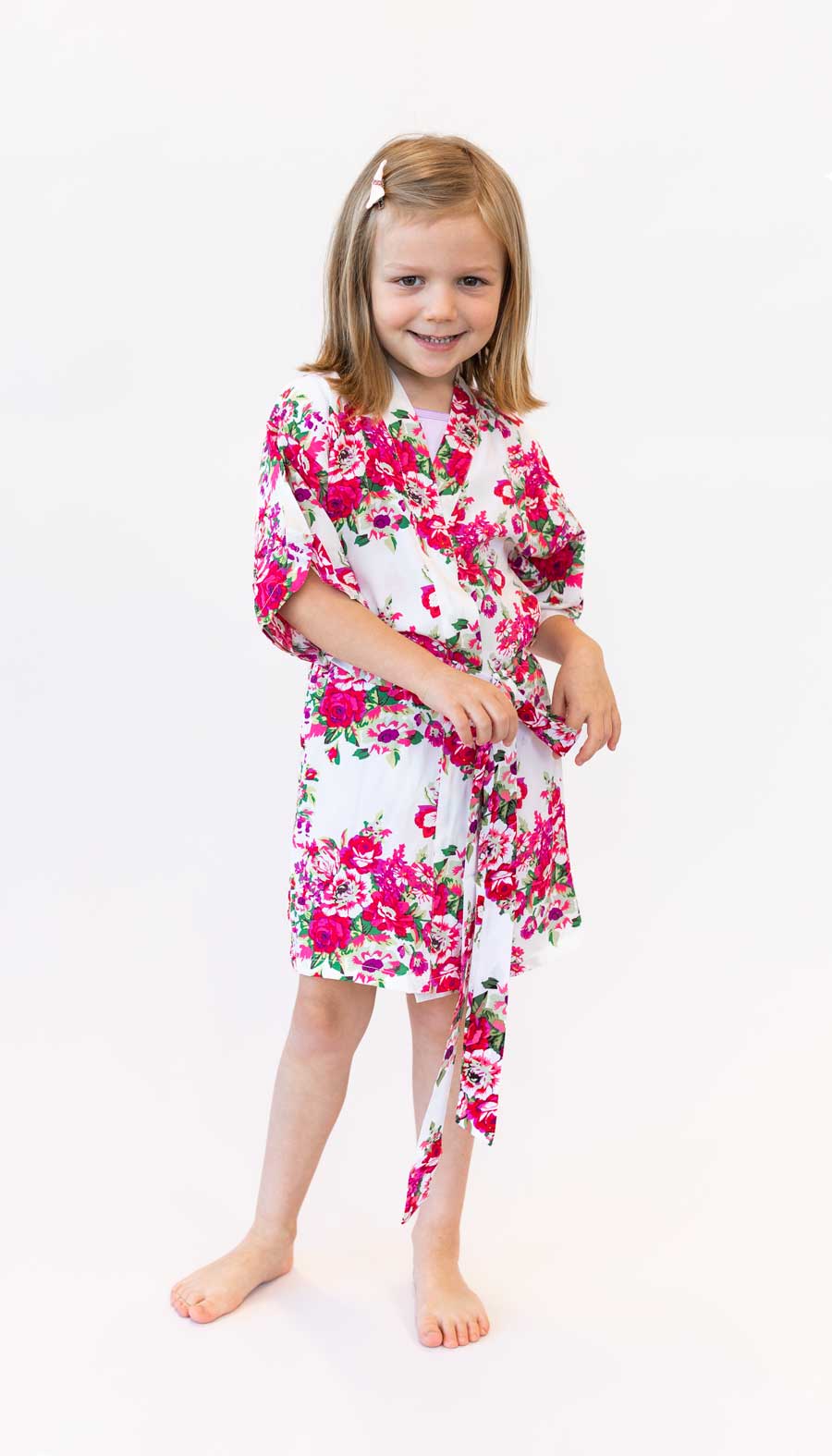 Junior Bridesmaid Floral Robes - Image 3