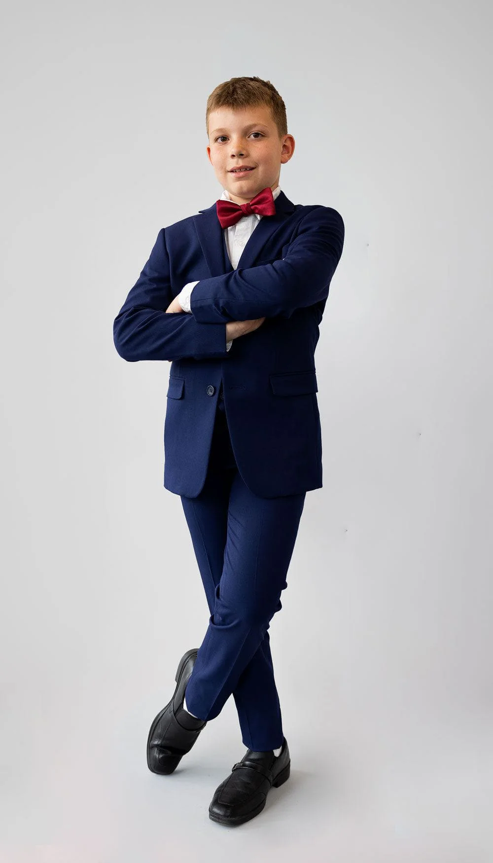 Trim Fit 2 Piece Suit Indigo - Image 5