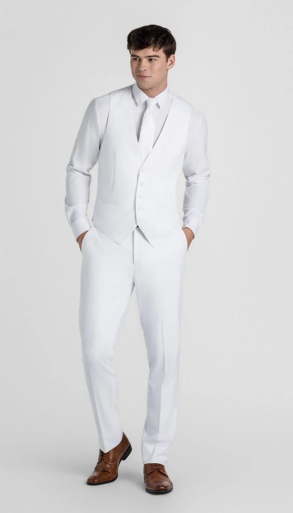 Trim Fit Suit Vests - Image 12