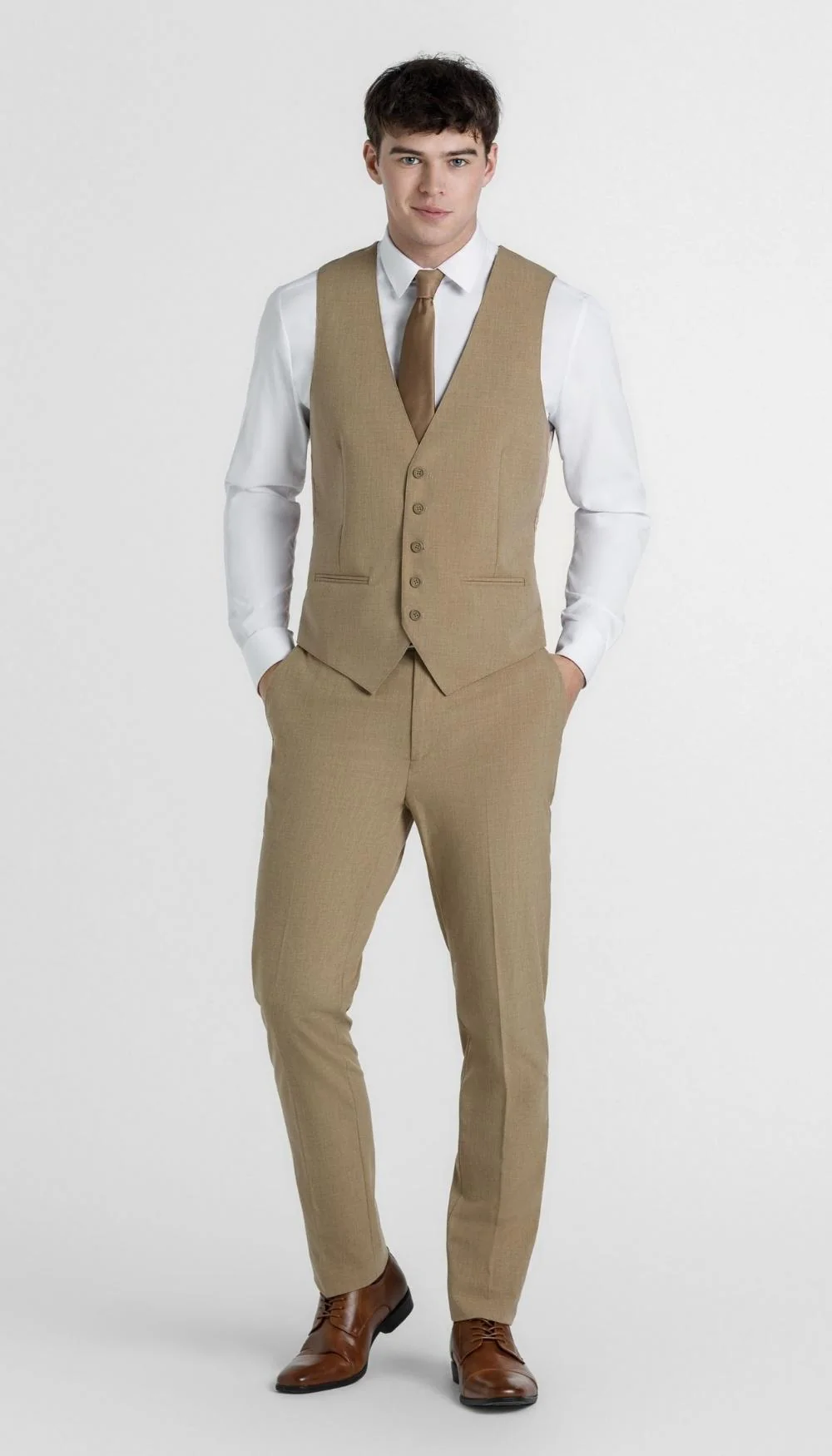 Trim Fit Suit Vests - Image 15