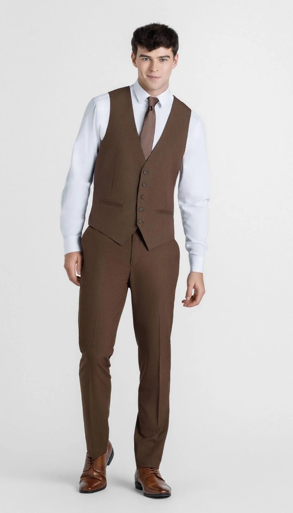 Trim Fit Suit Vests - Image 13