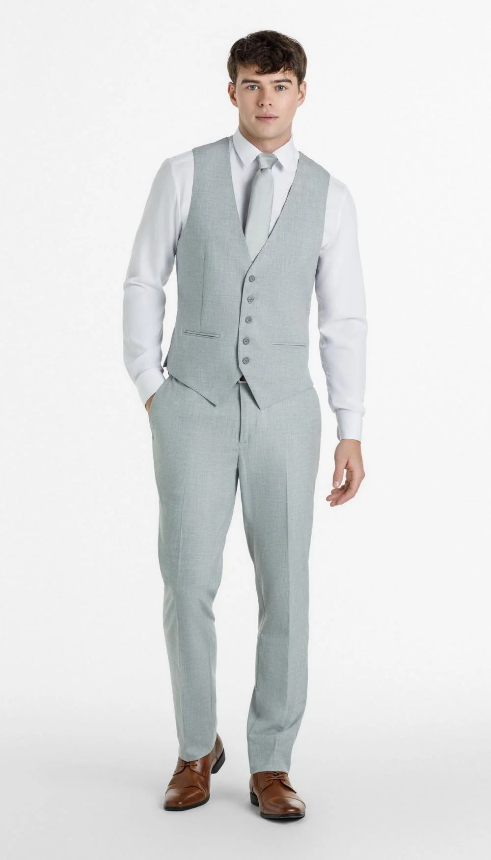 Trim Fit Suit Vests - Image 6