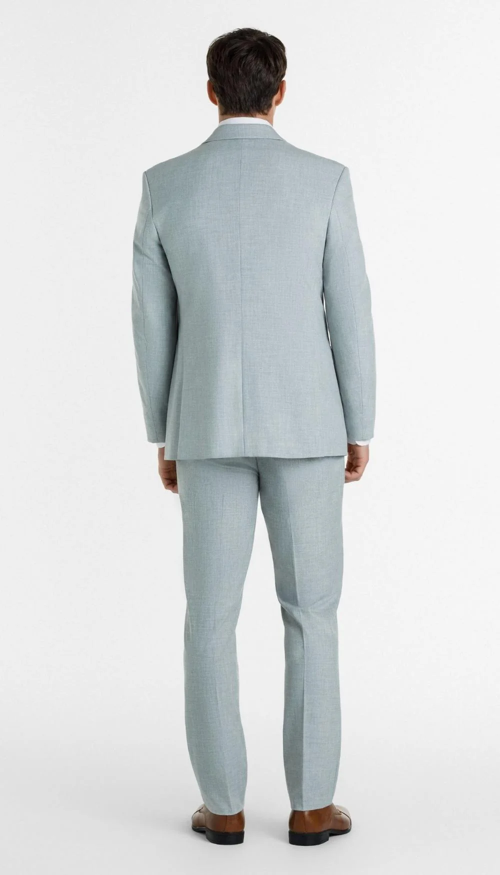 Trim Fit 2 Piece Suit Light Grey - Image 4