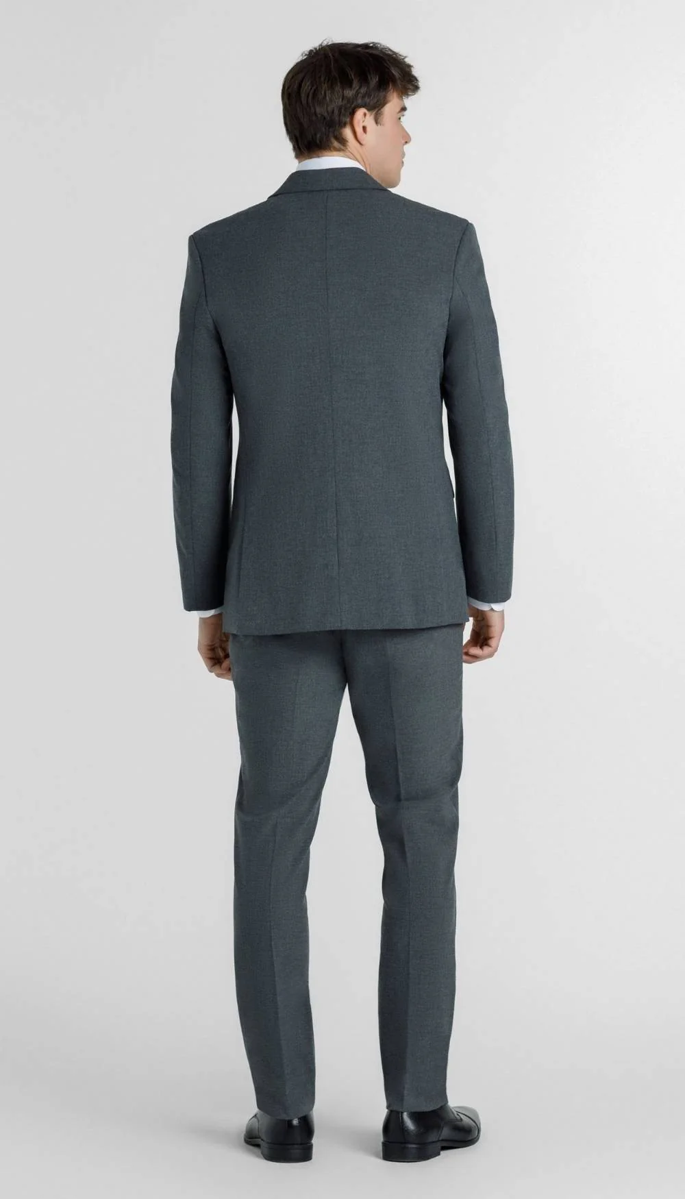 Trim Fit 3 Piece Suit Medium Grey - Image 4