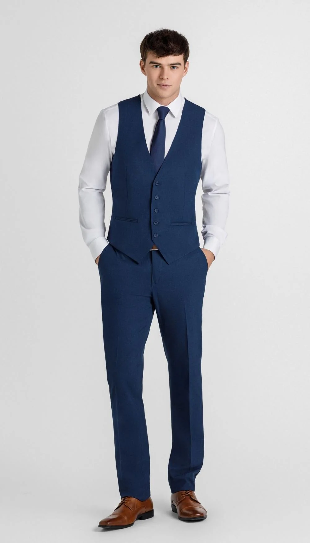 Trim Fit Suit Vests - Image 7