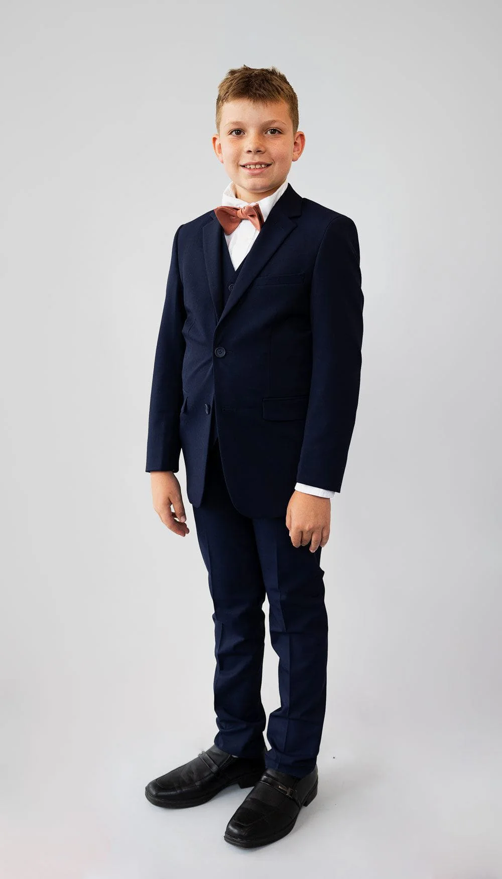 Trim Fit 3 Piece Suit Navy - Image 8