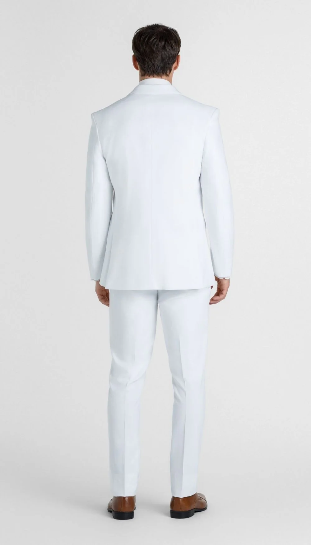 Trim Fit 3 Piece Suit White - Image 4