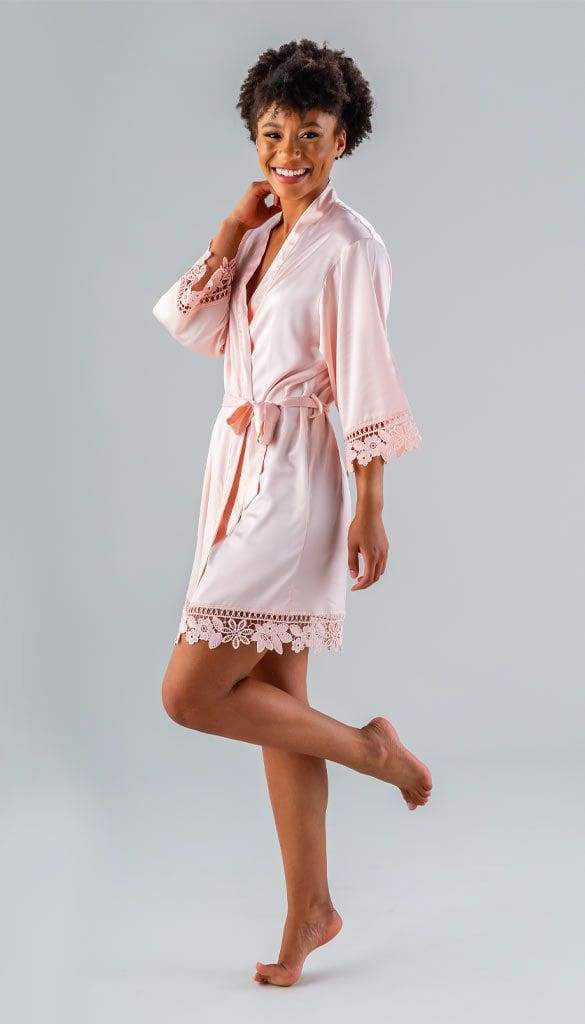 Satin and Lace Bridal and Bridesmaid Robes - Image 11