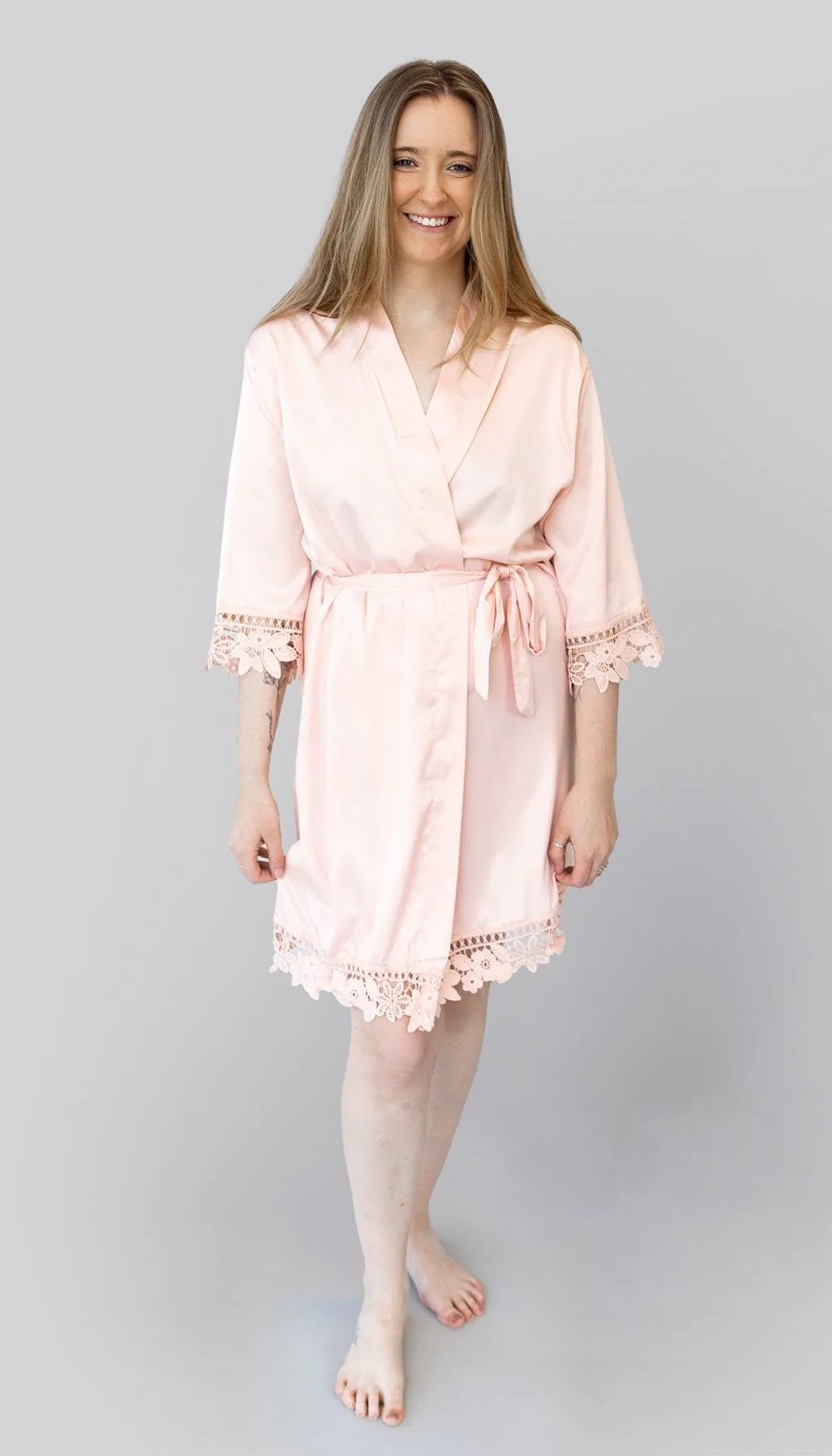 Satin and Lace Bridal and Bridesmaid Robes - Image 12