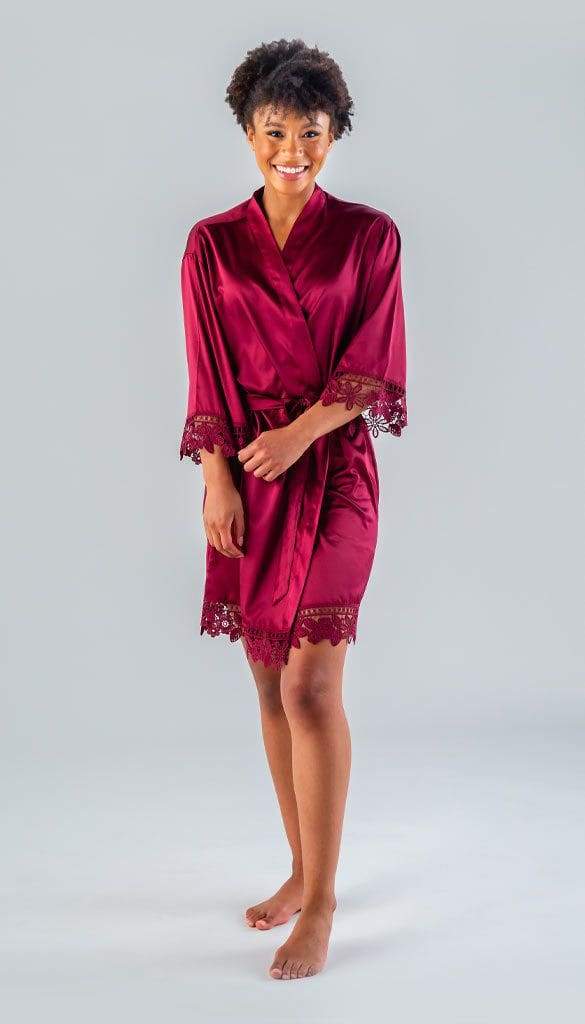 Satin and Lace Bridal and Bridesmaid Robes - Image 13