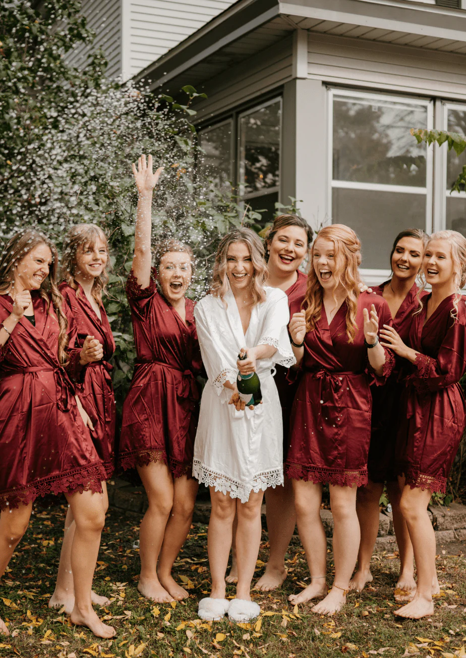Satin and Lace Bridal and Bridesmaid Robes - Image 20