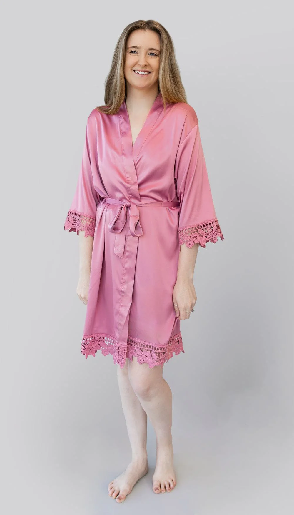 Satin and Lace Bridal and Bridesmaid Robes - Image 24