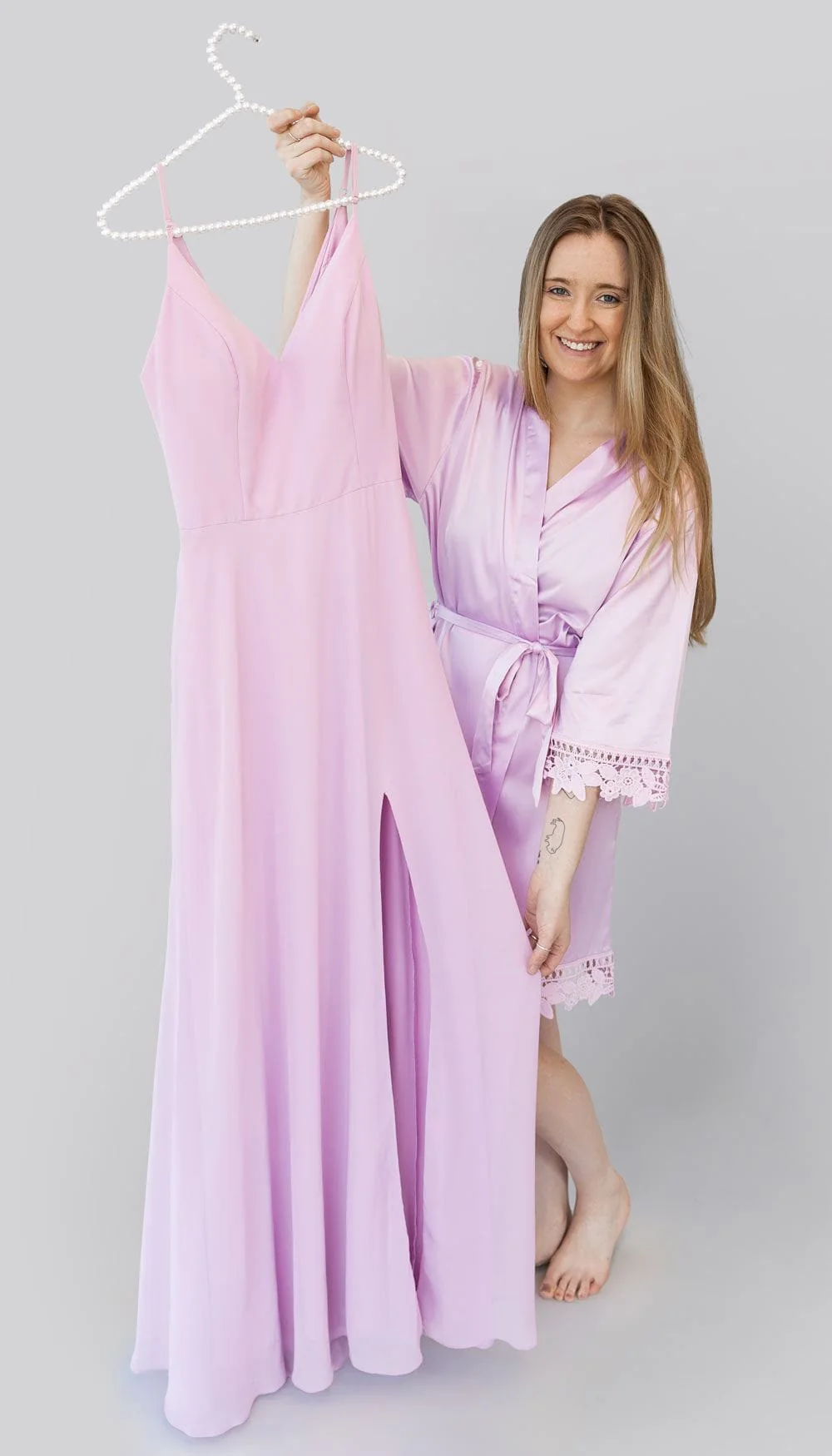 Satin and Lace Bridal and Bridesmaid Robes - Image 27