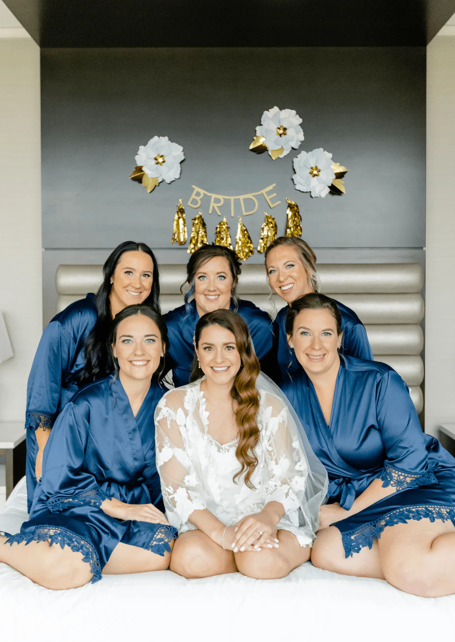 Satin and Lace Bridal and Bridesmaid Robes - Image 28