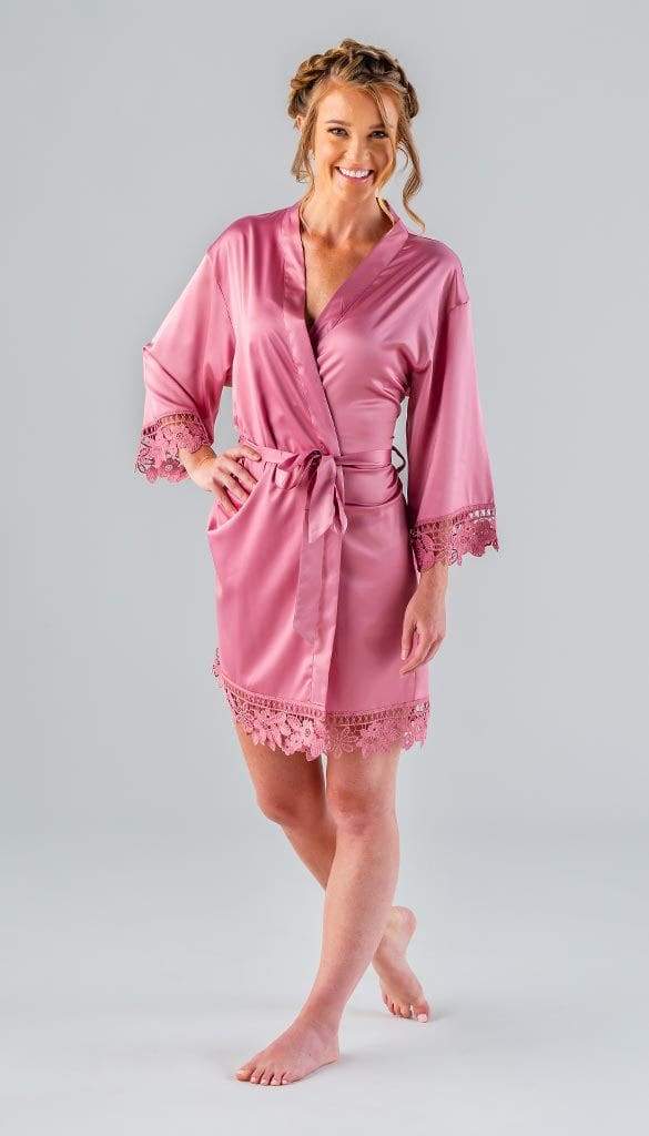 Satin and Lace Bridal and Bridesmaid Robes - Image 29