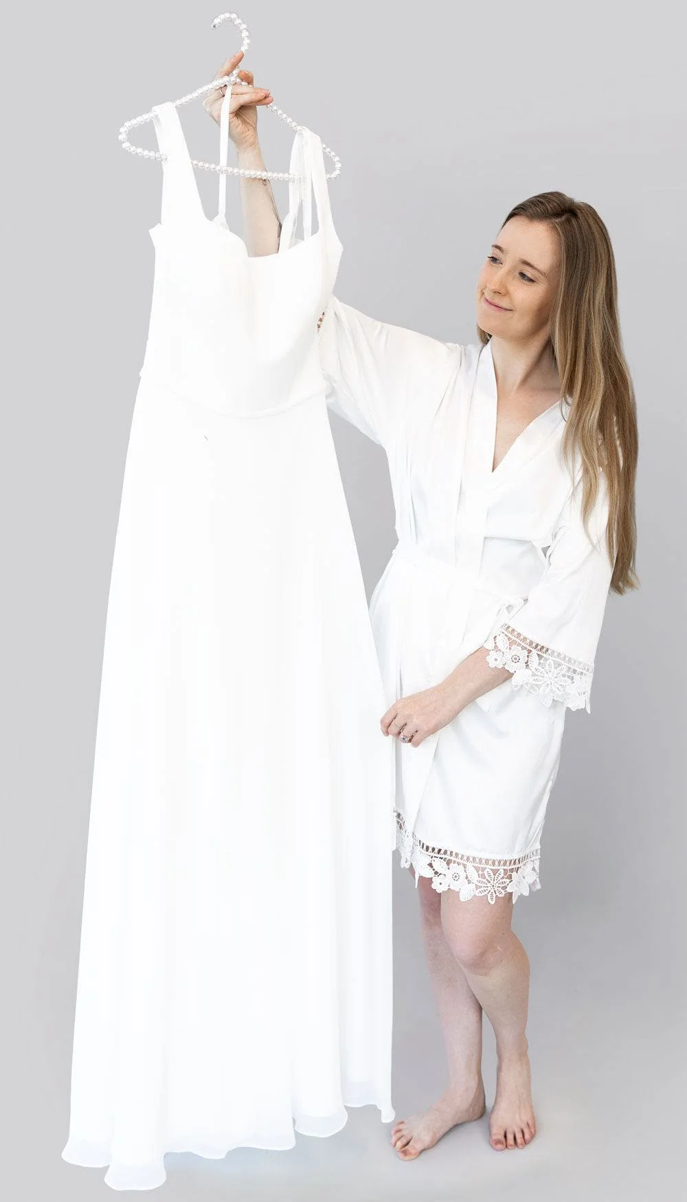 Satin and Lace Bridal and Bridesmaid Robes - Image 32