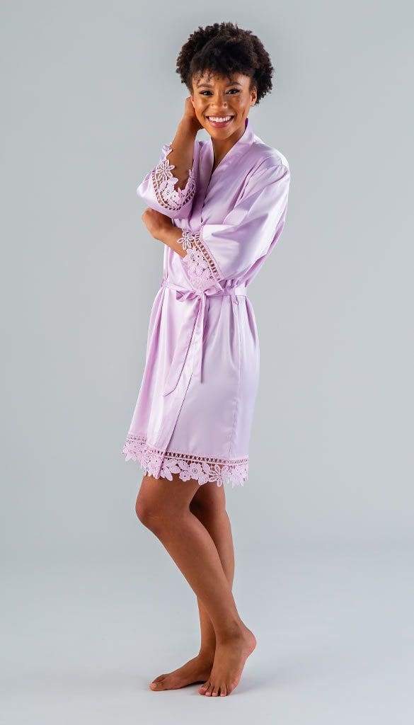 Satin and Lace Bridal and Bridesmaid Robes - Image 33