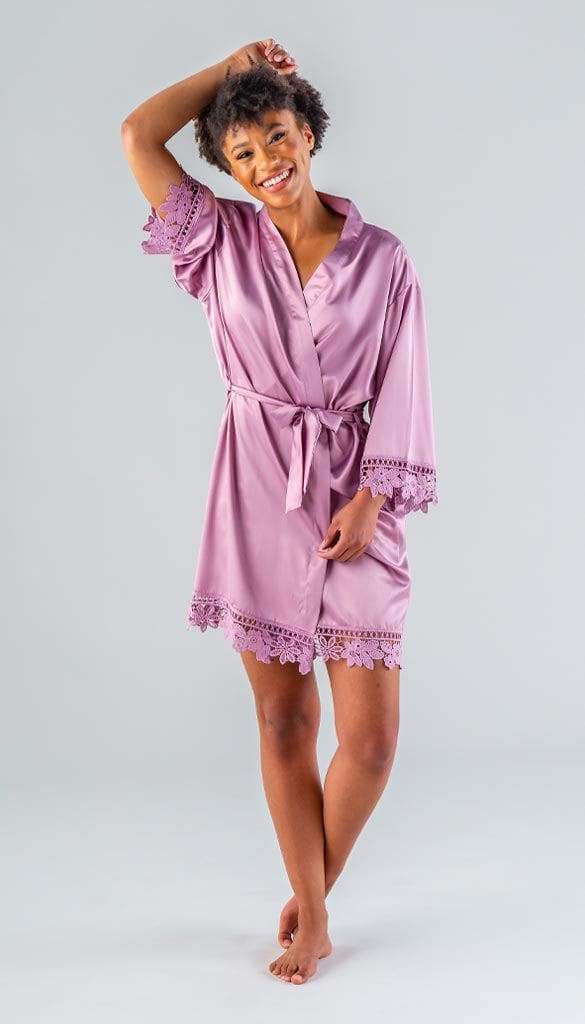 Satin and Lace Bridal and Bridesmaid Robes - Image 34