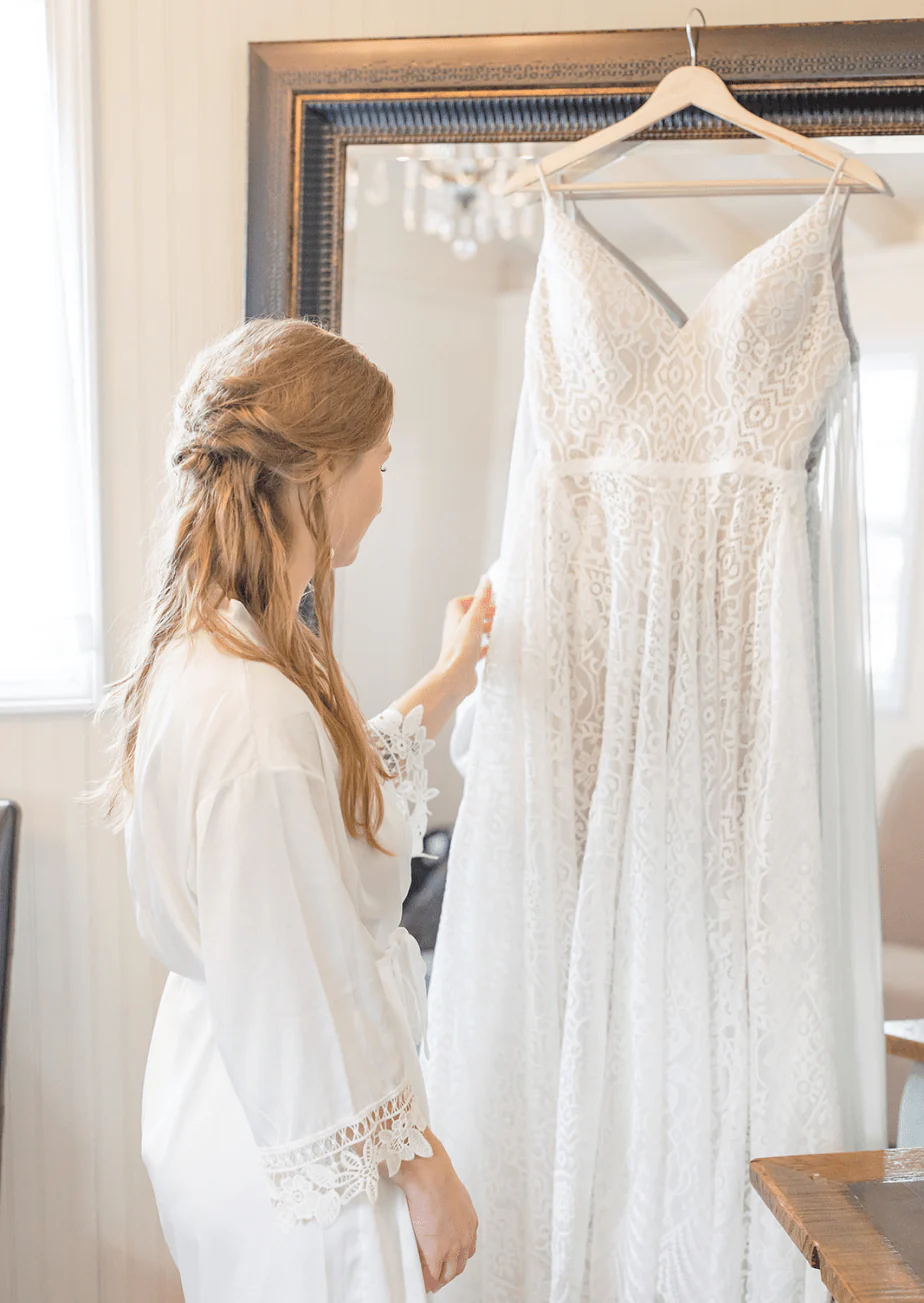 Satin and Lace Bridal and Bridesmaid Robes - Image 39