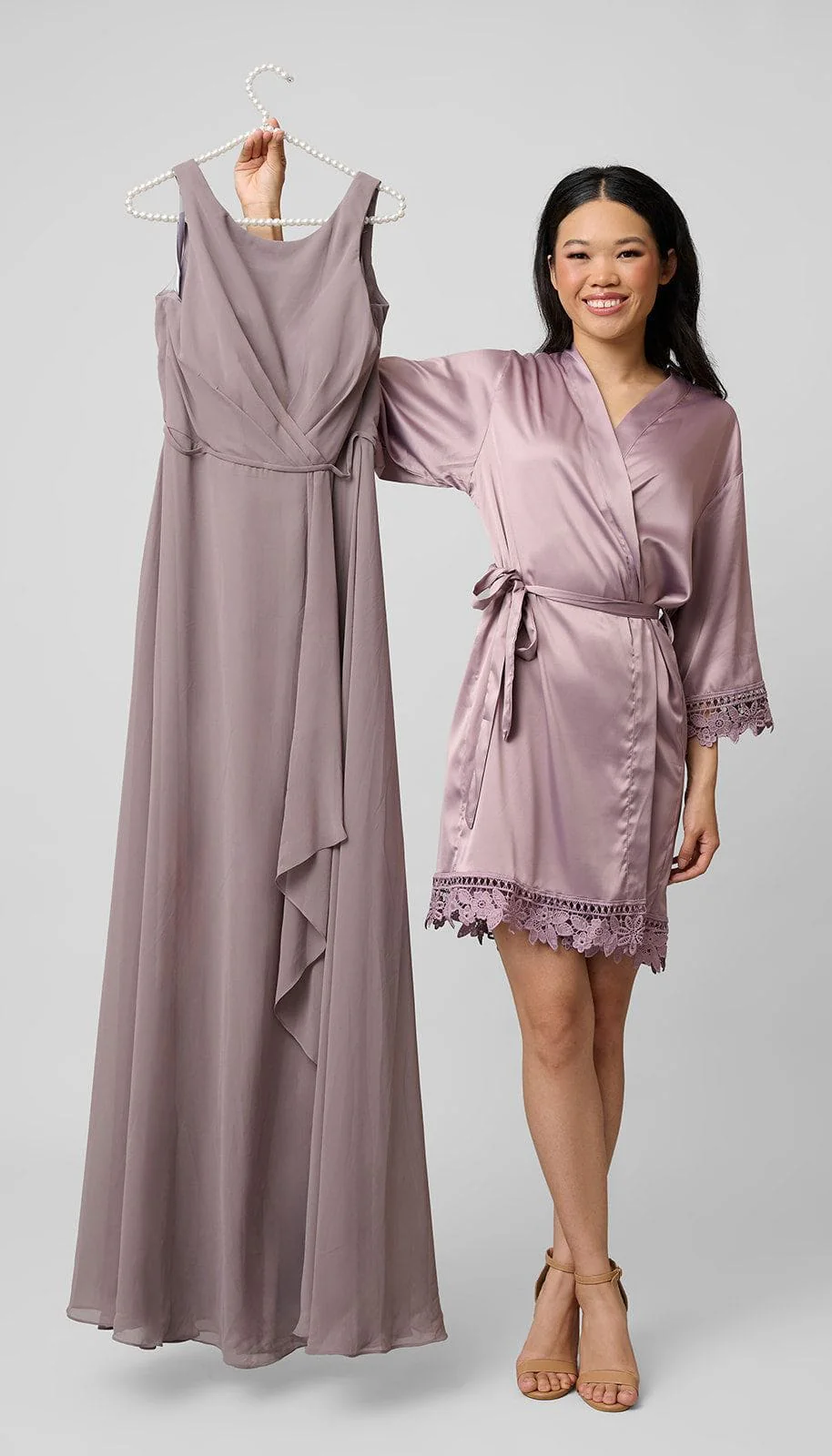 Satin and Lace Bridal and Bridesmaid Robes - Image 40