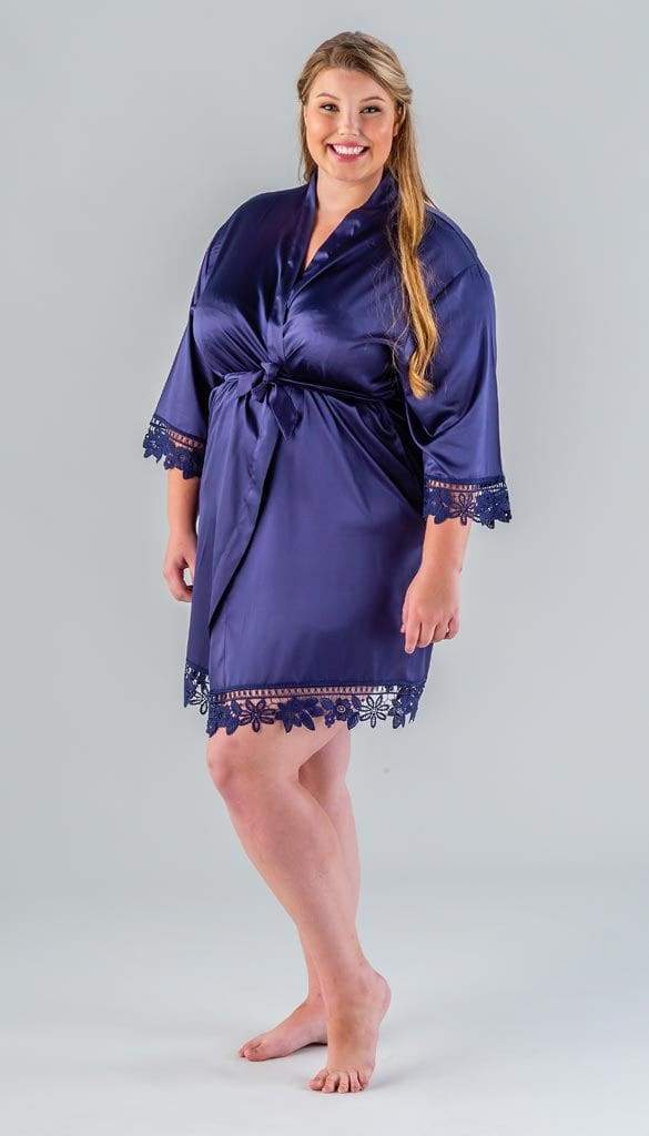 Satin and Lace Bridal and Bridesmaid Robes - Image 44