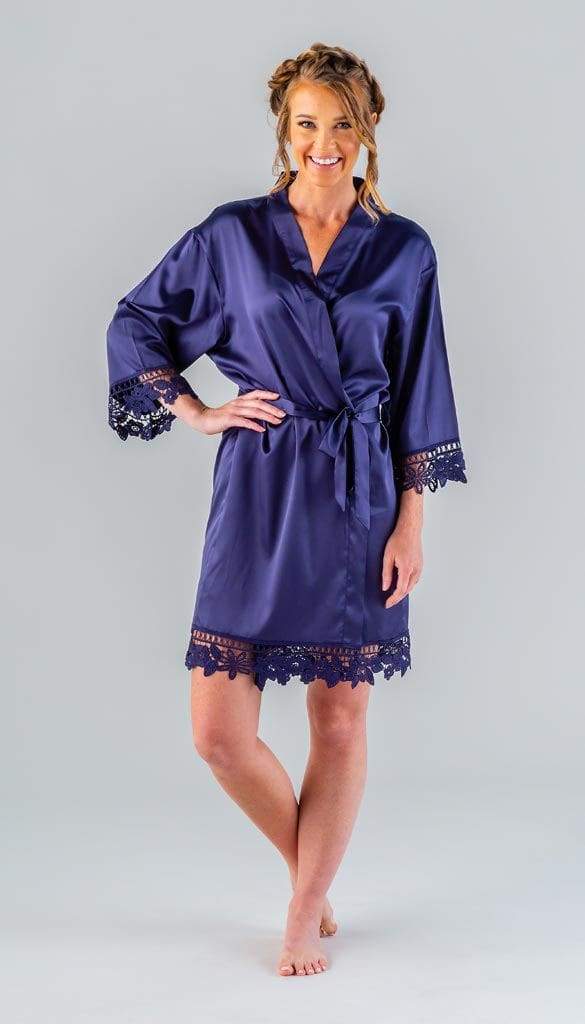 Satin and Lace Bridal and Bridesmaid Robes - Image 45