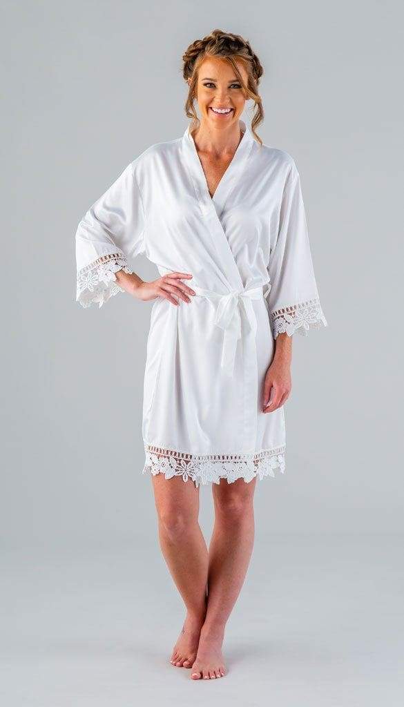Satin and Lace Bridal and Bridesmaid Robes - Image 47
