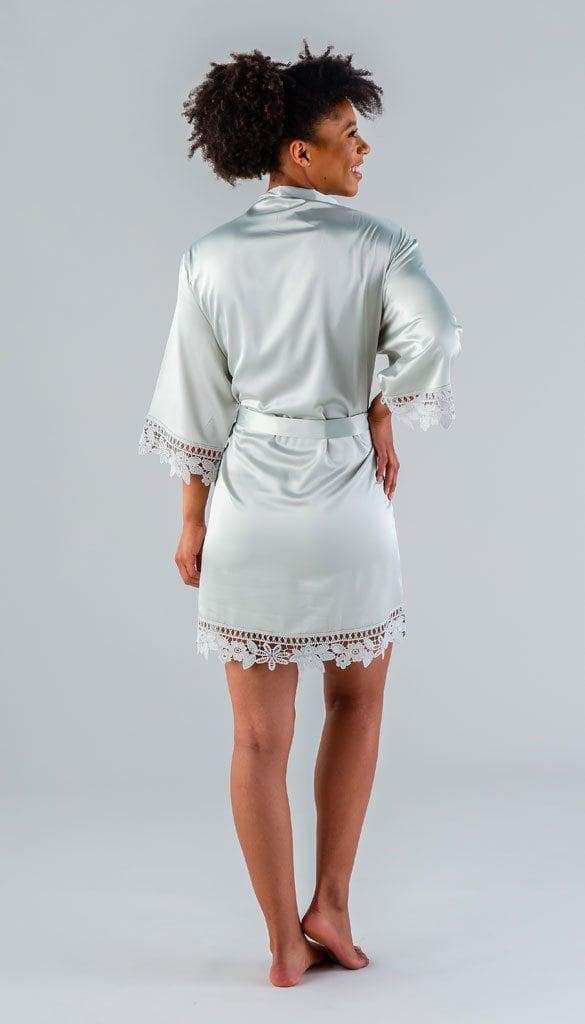 Satin and Lace Bridal and Bridesmaid Robes - Image 5