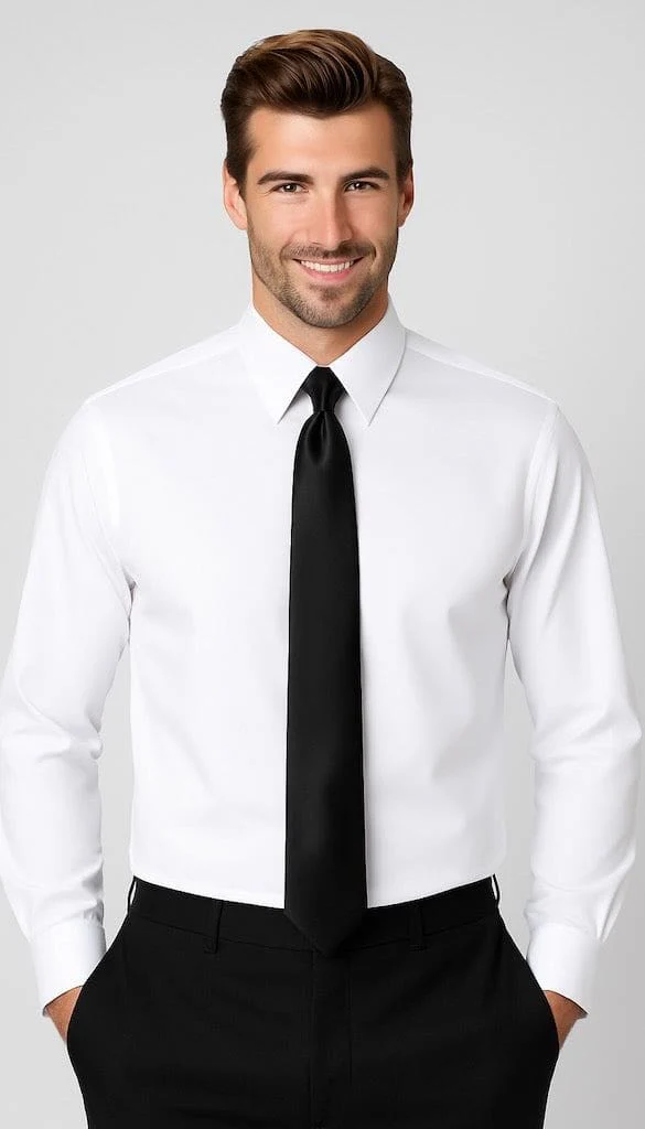 Diamond White Suit Shirt - Image 2