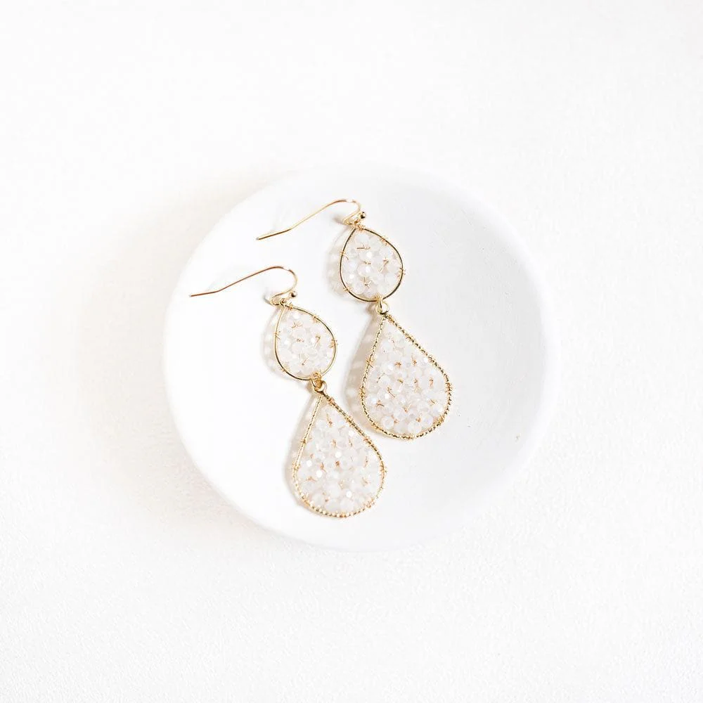Moonstone Drop Earrings - Image 2