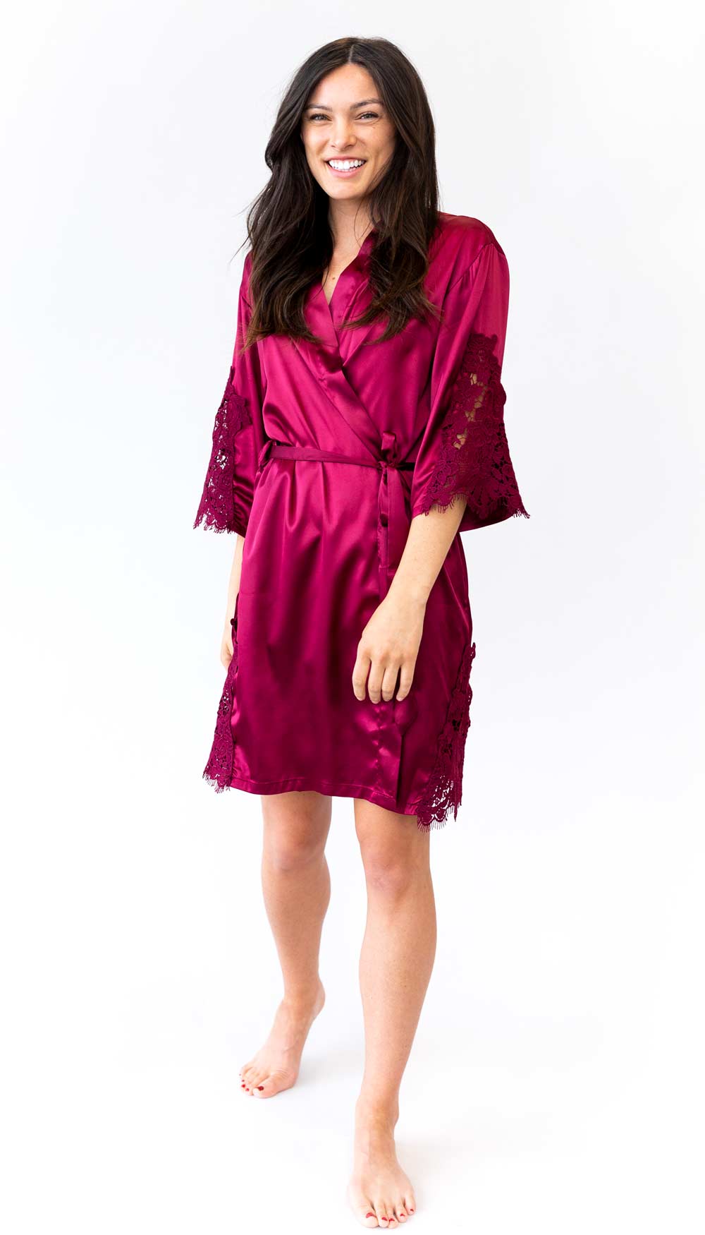 Silky Lace Bridal and Bridesmaid Robes - Image 10