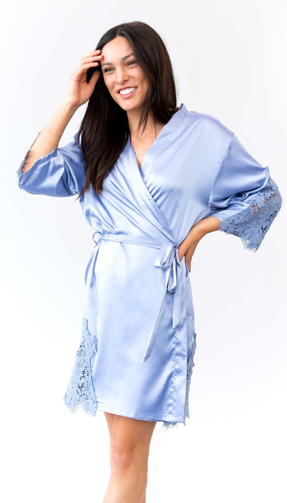 Silky Lace Bridal and Bridesmaid Robes - Image 5