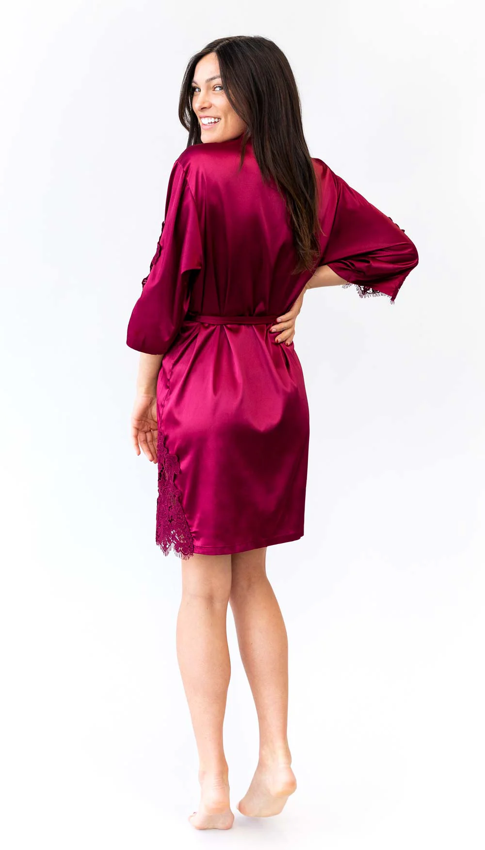 Silky Lace Bridal and Bridesmaid Robes - Image 7
