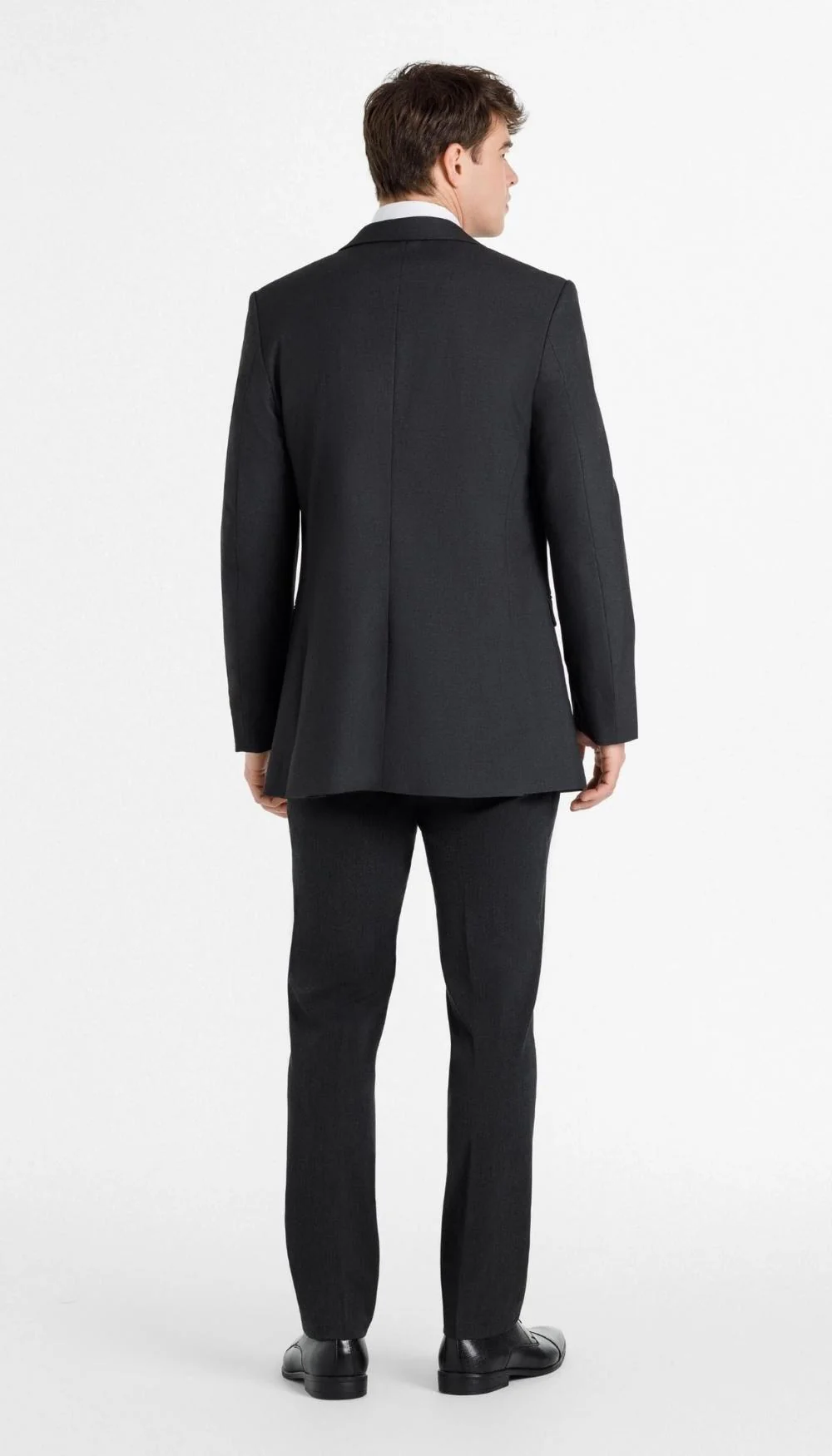 Trim Fit 3 Piece Suit Charcoal - Image 6