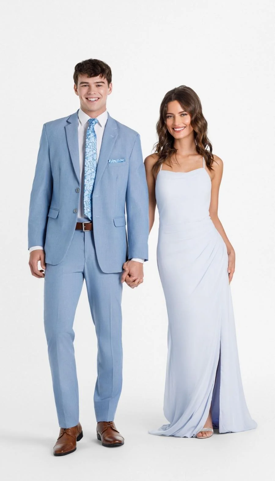 Trim Fit 2 Piece Suit Cornflower - Image 2