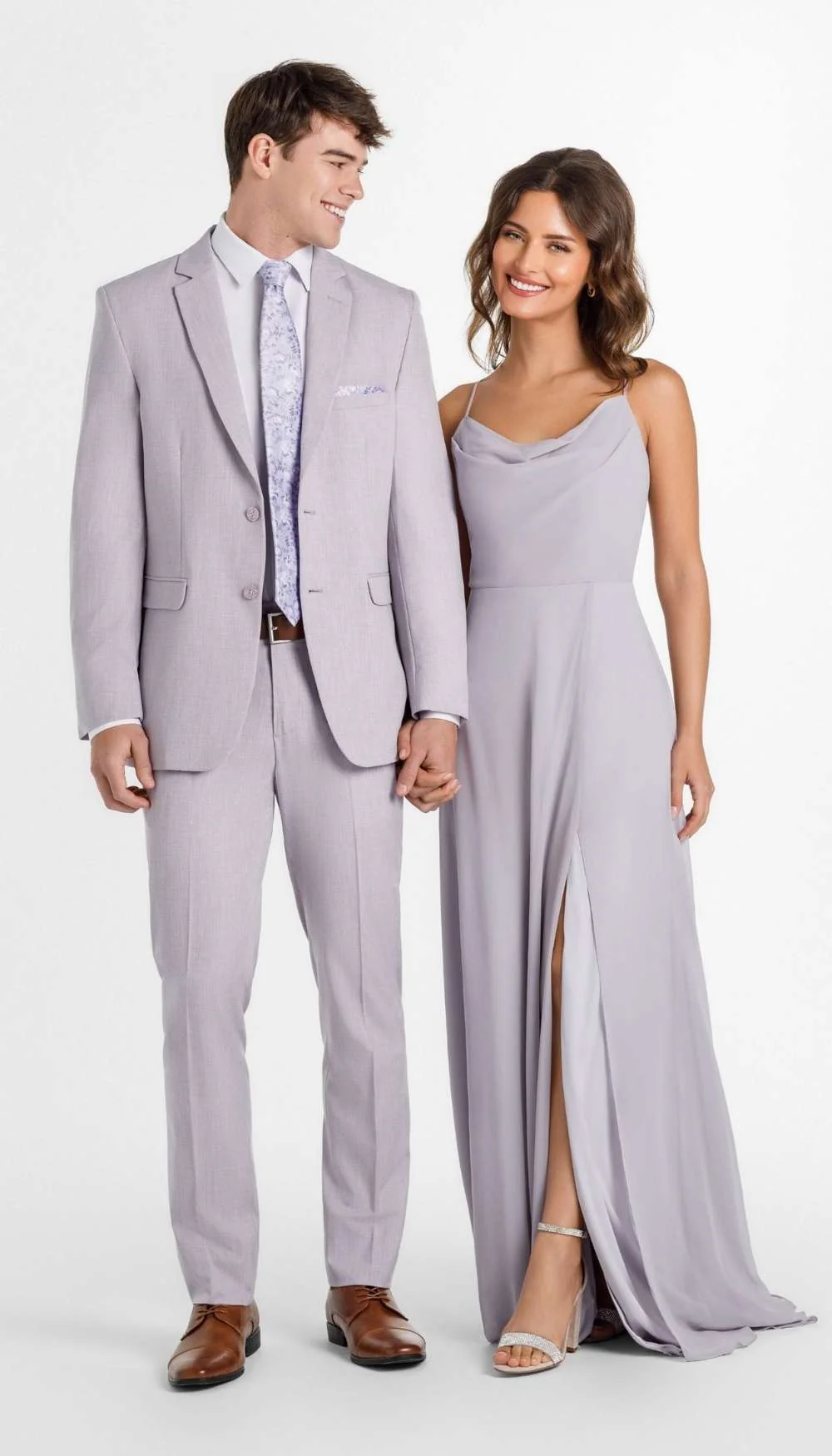 Trim Fit 2 Piece Suit Lavender - Image 2