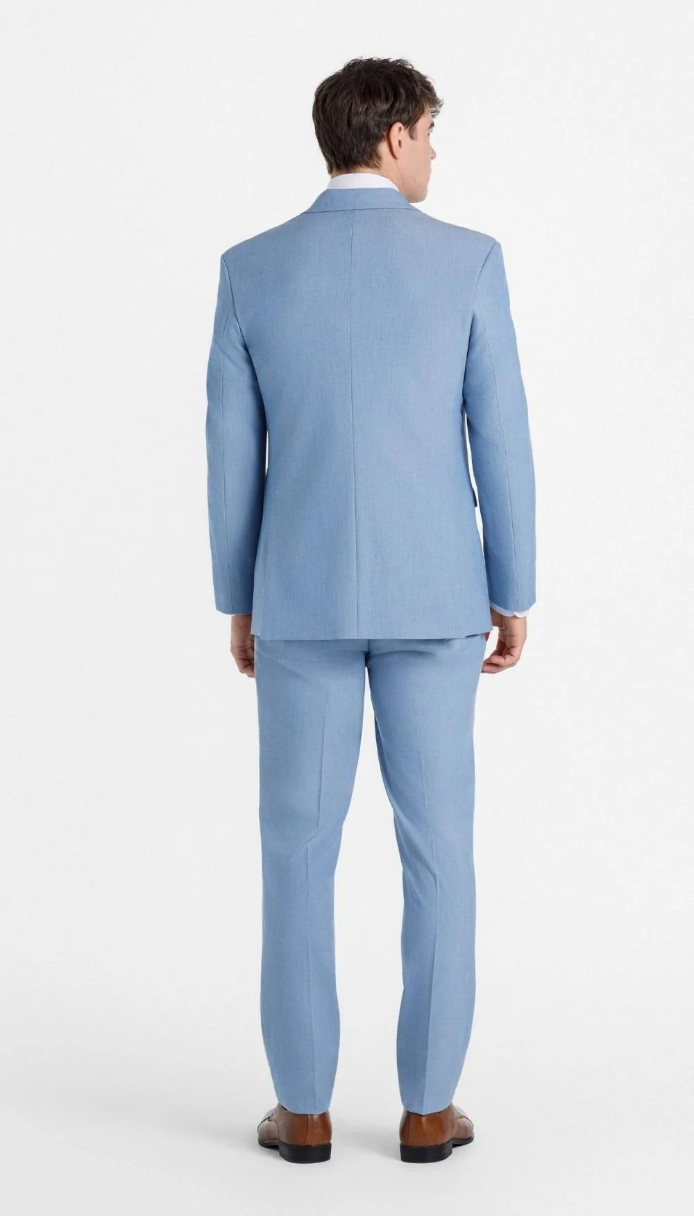 Trim Fit 2 Piece Suit Cornflower - Image 4