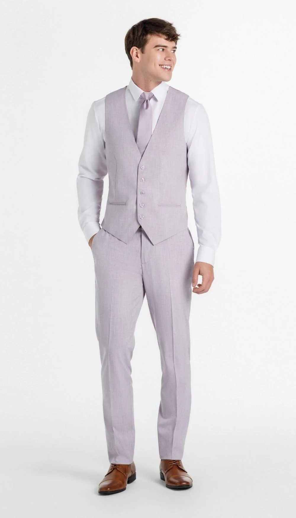 Trim Fit Suit Vests - Image 5