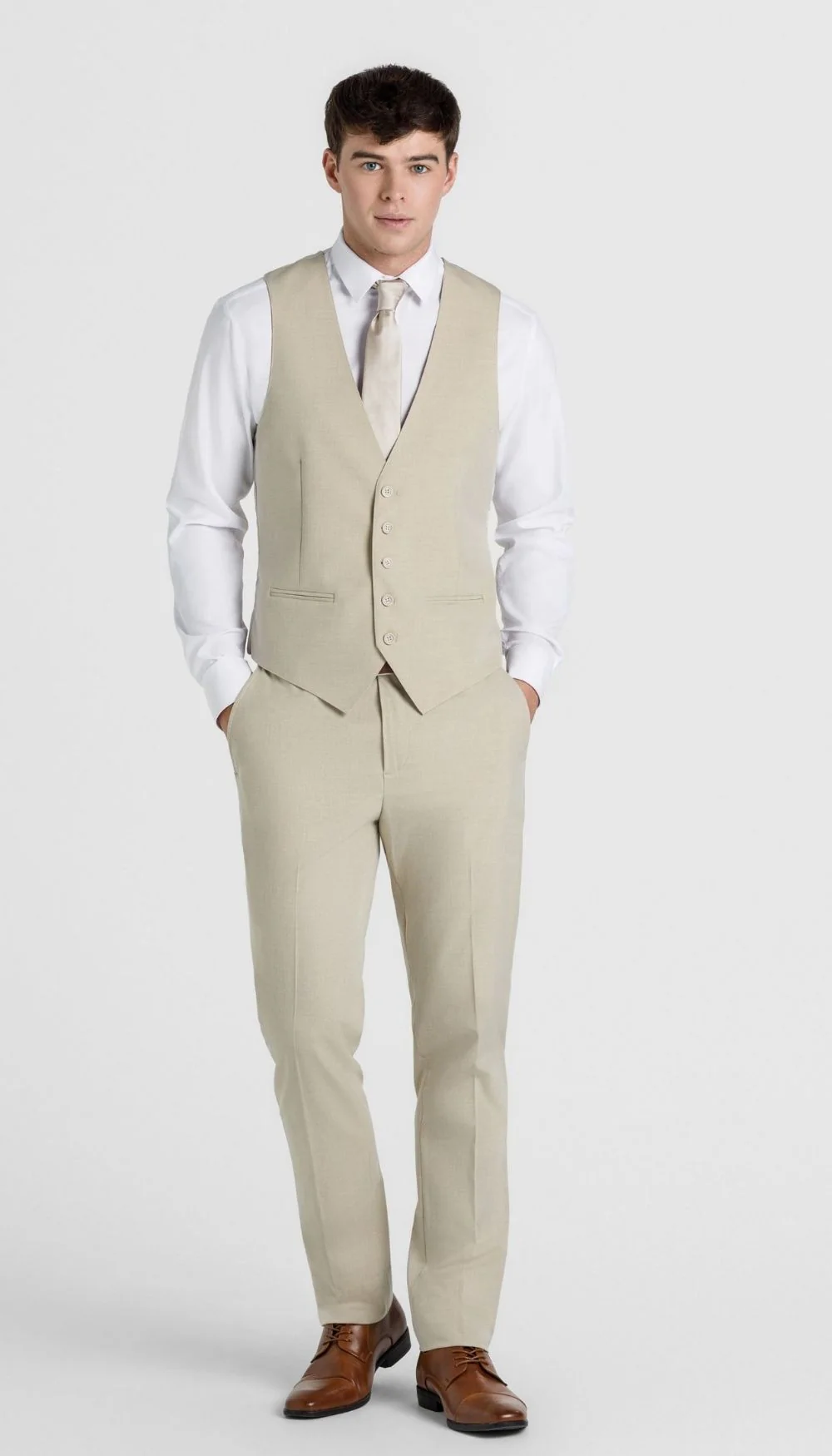 Trim Fit Suit Vests - Image 11
