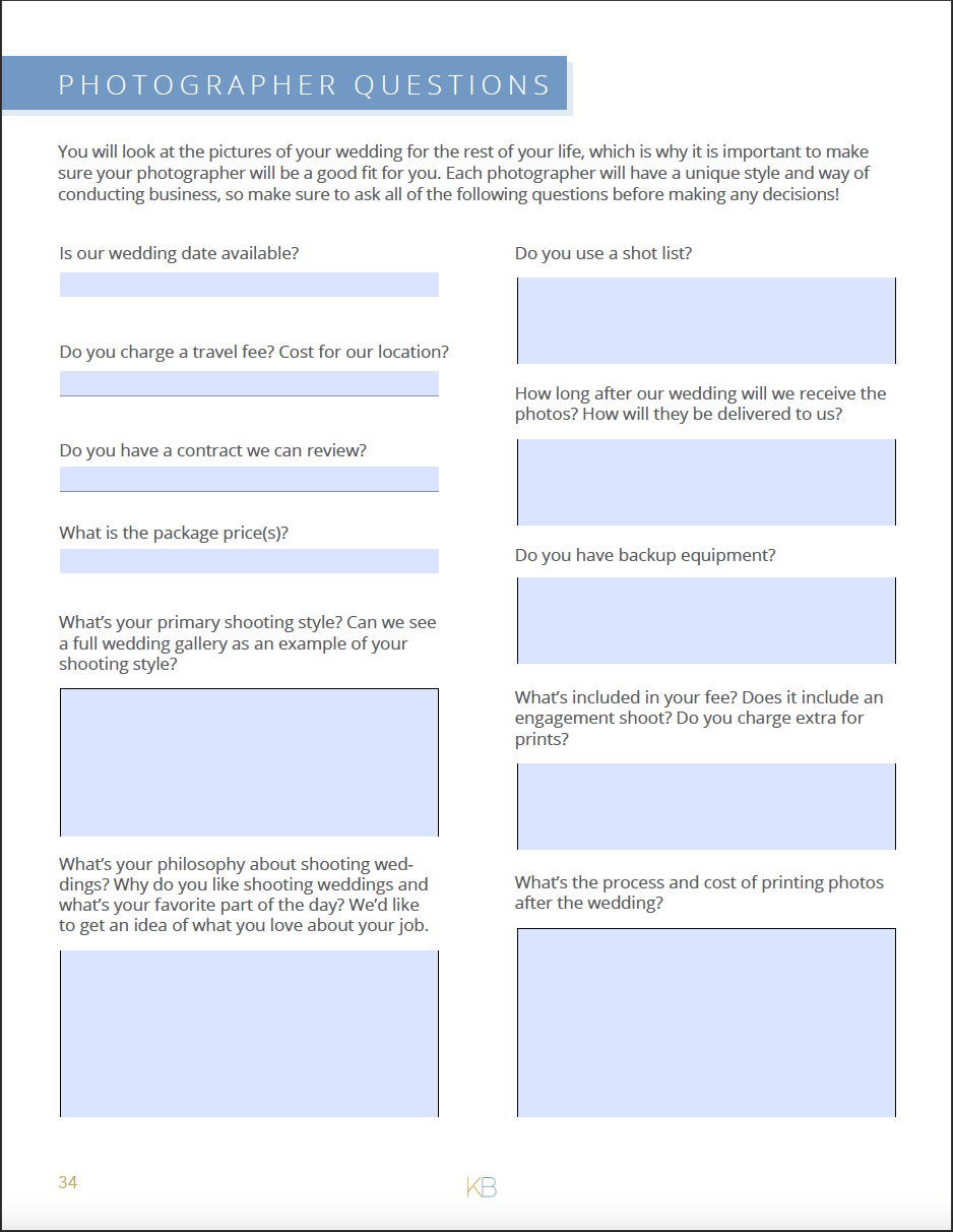 Wedding Planning Book & Checklist - Image 8