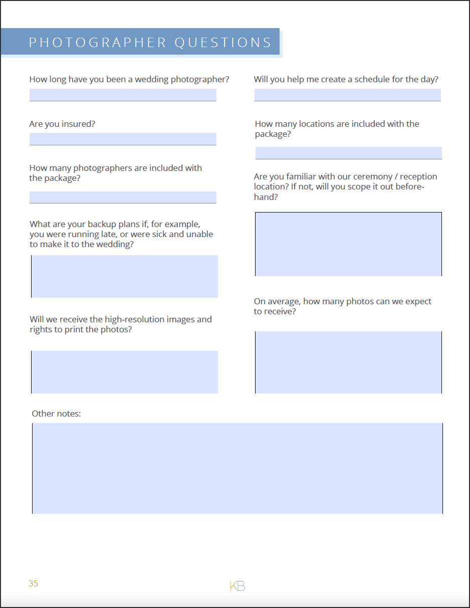 Wedding Planning Book & Checklist - Image 9
