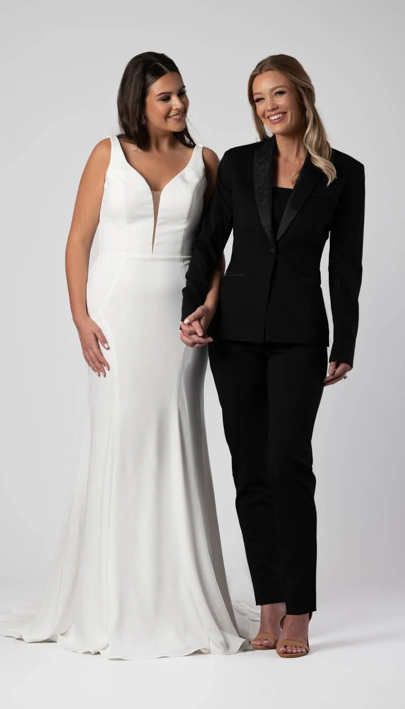 Women's Suit 2 Piece Black - Image 3
